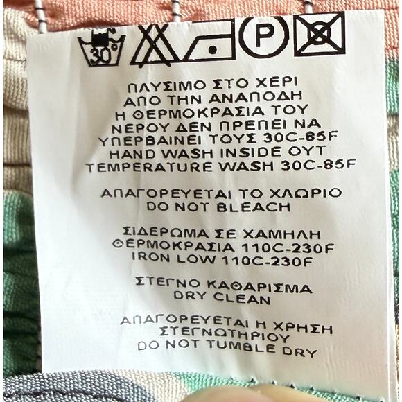 Mallory Size S Dolce Green Crop Pop. Puff sleeves elastic shirred back tie neck - Picture 6 of 6